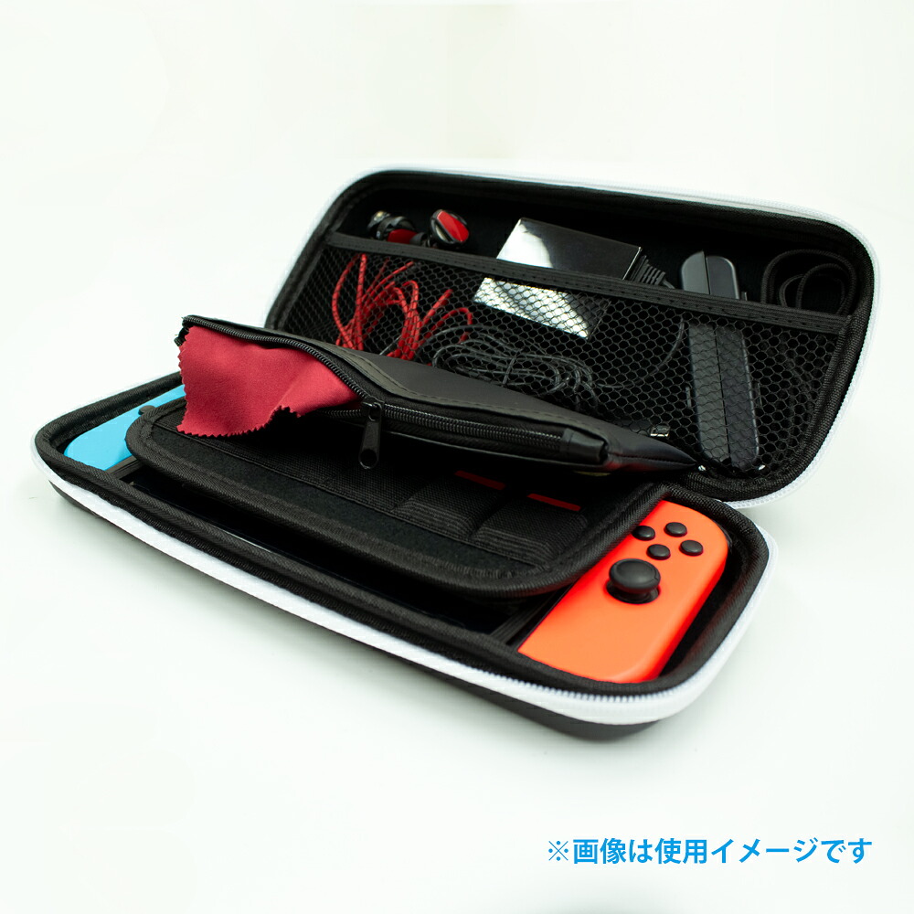 Switch OLED Model/Switch Storage Pouch (Black & White)